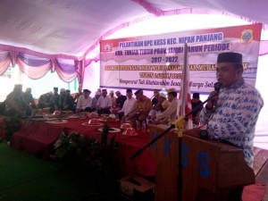 Wabup Robby dan H Bakri Hadiri  Pelantikan BPC KKSS Nipah Panjang   