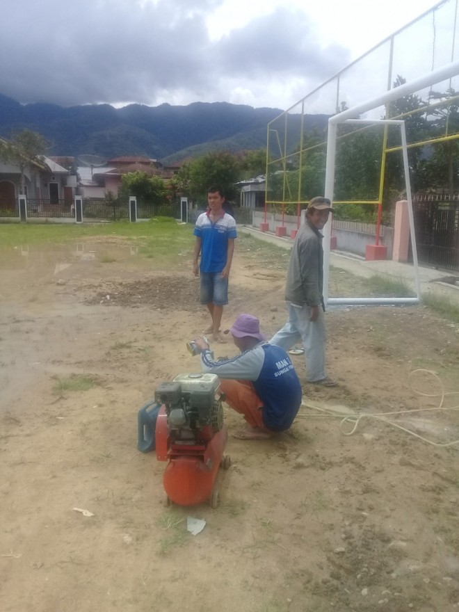 Persiapan jelang Festival Akbar Sambut Ramadhan 1438 H Desa Koto Majidin 	