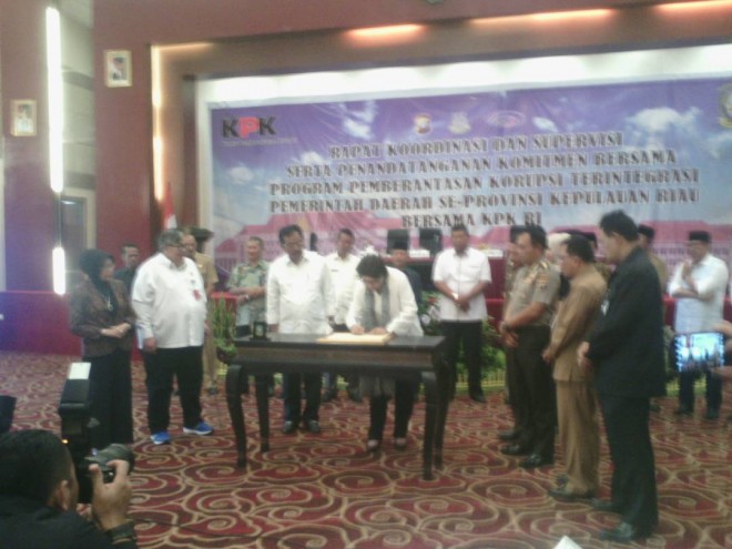 Kerjasama Pemprov Kepri dengan KPK dalam memberantas korupsi