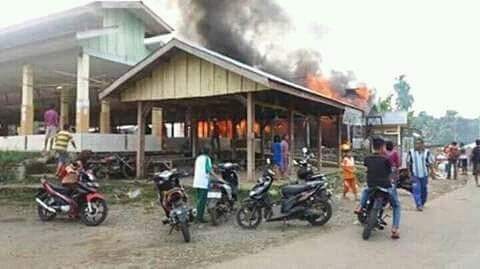 Tampak Kios yang terbakar