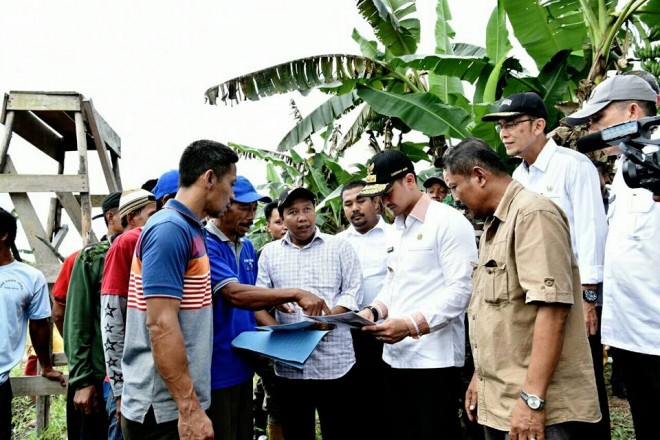 Gubernur Zola dan Bupati Romi bersama petani