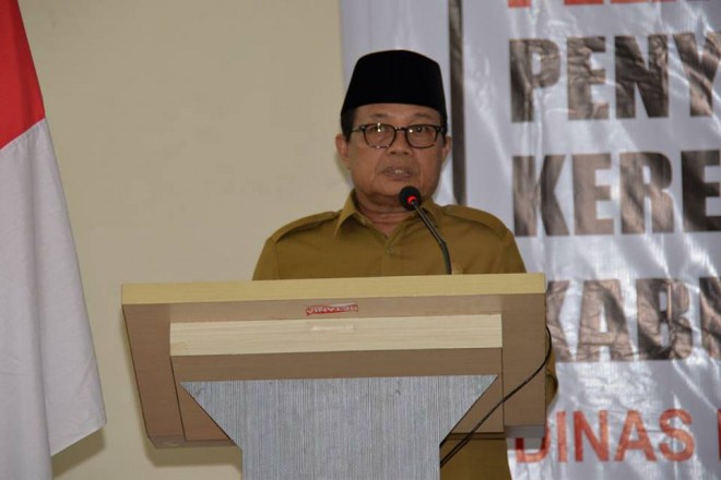 Wagub Jambi Fachrori Umar saat menyampaikan kata sambutan