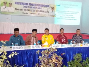 Asisten II Hadiri Musrenbang Tingkat Kecamatan Nipah Panjang