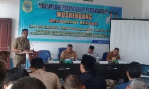 Asisten III Hadiri Musrenbang Tingkat Kecamatan Berbak