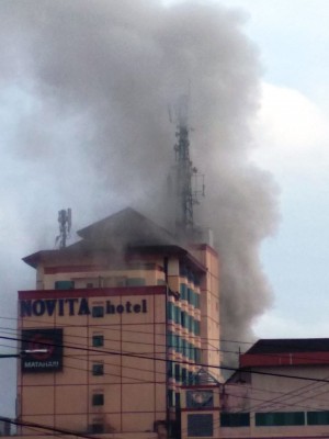 Hotel Novita Jambi Terbakar