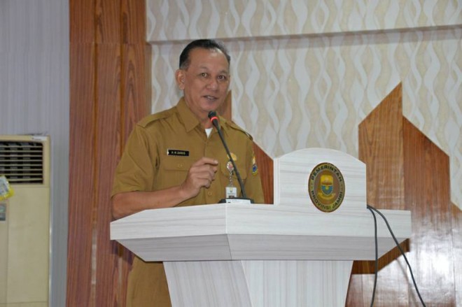 Sekda Provinsi Jambi, M. Dianto saat menyampaikan kata sambutan