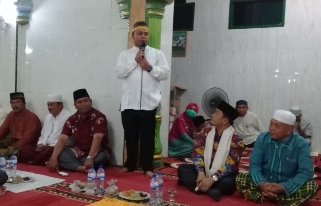 Wabup Tanjabtim, Robby Nahliyansyah saat menyampaikan kata sambutan