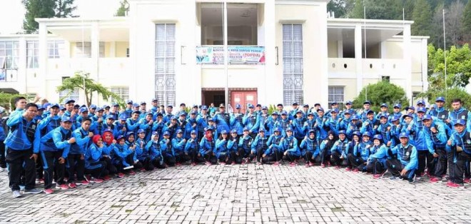 Pelepasan Kontingen POPDA Kota Sungaipenuh oleh Wakil Walikota, Zulhelmi 	