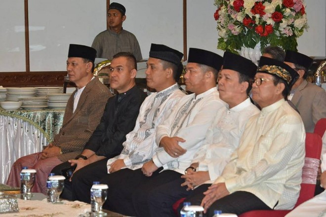 Plt Gubernur Jambi, Fachrori Umar saat Halal Bihalal 