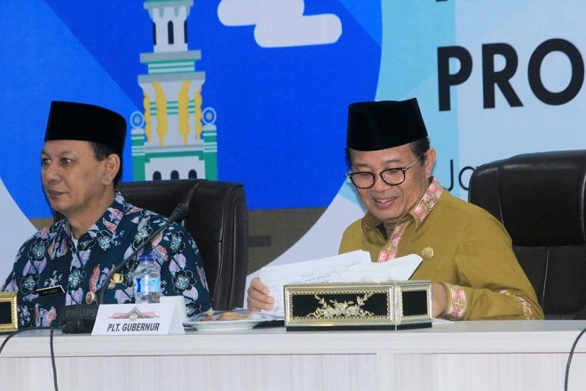 Plt Gubernur Jambi, Fachrori Umar dan Sekda Dianto