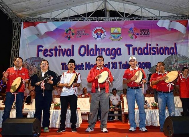 Pembukaan Festival Olahraga Tradisional Tingkat Nasional Tahun 2018