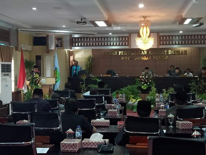 Rapat paripurna DPRD Sungai Penuh, penyampaian KUA PPAS Tahun 2019