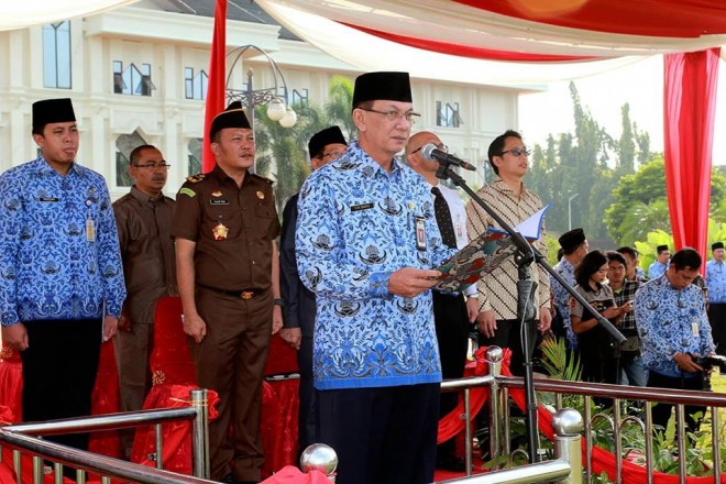 Sekda Provinsi Jambi, M. Dianto saat menyampaikan kata sambutan