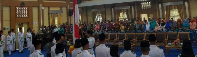 Suasana Pengukuhan Paskibraka Kota Sungaipenuh