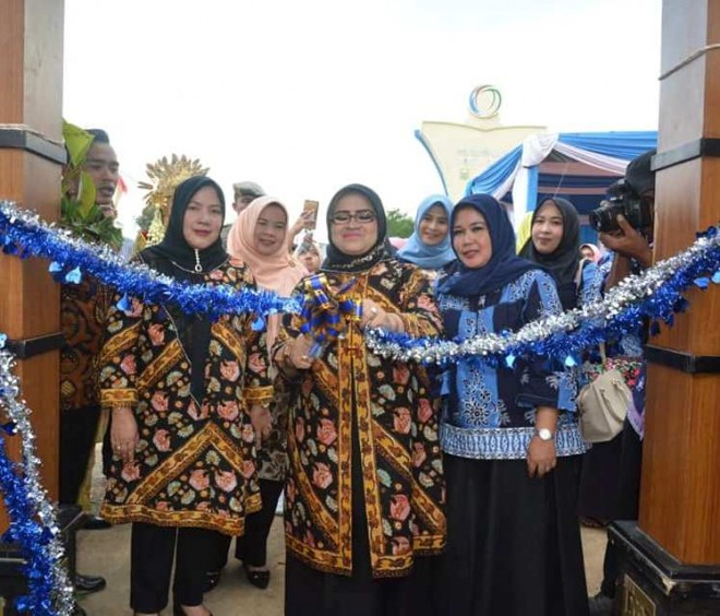 Rahima saat membuka pameran memperingati hari puncak Harganas 2018