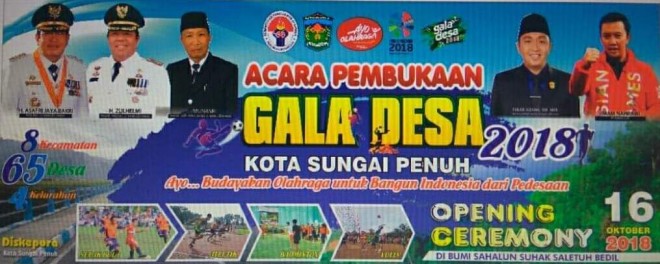 Kota Sungaipenuh gelar event Gala Desa tahun 2018. 