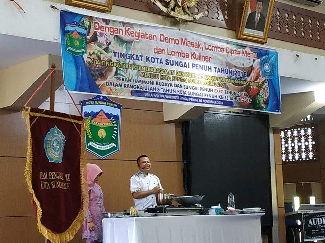 Pemkot bersama TP PKK Kota Sungaipenuh hadirkan Chef Nasional, Gelar Lomba Cipta Menu   