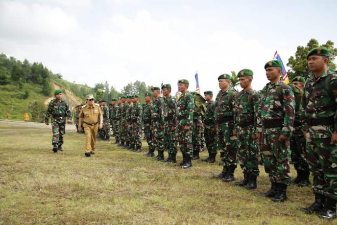 Walikota Sungaipenuh, Pimpin Upacara Pembukaan TMMD Ke 104 