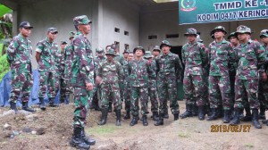 Tinjau Posko, Dandim 0417 Kerinci, Berikan Arahan ke Satgas TMMD