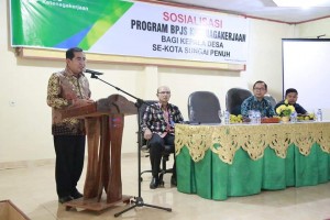 Wako AJB Buka Sosialisasi BPJS Bagi Kades 