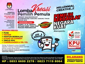 Ayo Ikuti Lomba Kreasi Pemilih Pemula