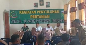 Satgas TMMD Kodim 0417/Kerinci Beri Penyuluhan Pertanian