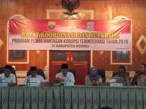 KPK Gelar Rakor dan Supervisi dengan Pemkab Kerinci 