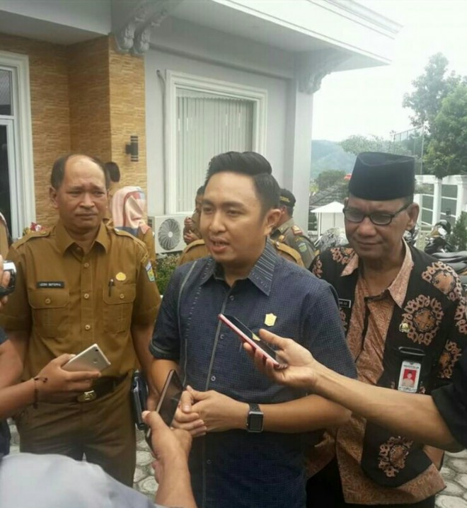 Ketua DPRD Sungaipenuh, usai menghadiri sekaligus Menjadi Narasumber Rakor Pemilu Serentak 2019.