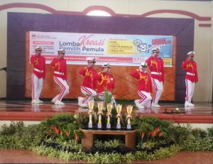 Pelajar Antusias Ikuti Lomba Kreasi Pemilih Pemula    