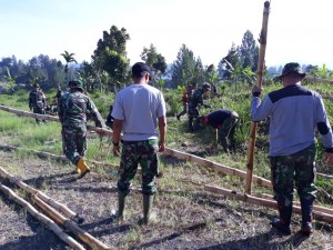 Tim Satgas Persiapkan Lapangan Penutupan TMMD ke 104 