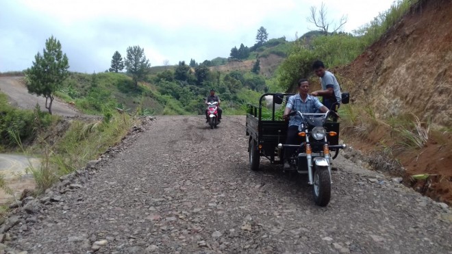 Kondisi jalan sudah bagus, Warga Sungai Ning, Bangga dengan Satgas TMMD