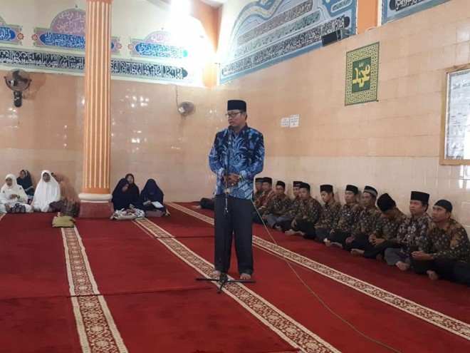 Sambutan sekda Sungaipenuh saat acara peringati Isra Miraj