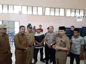 Bupati Adirozal Pantau Kesiapan Pelaksanaan Pemilu di Kerinci