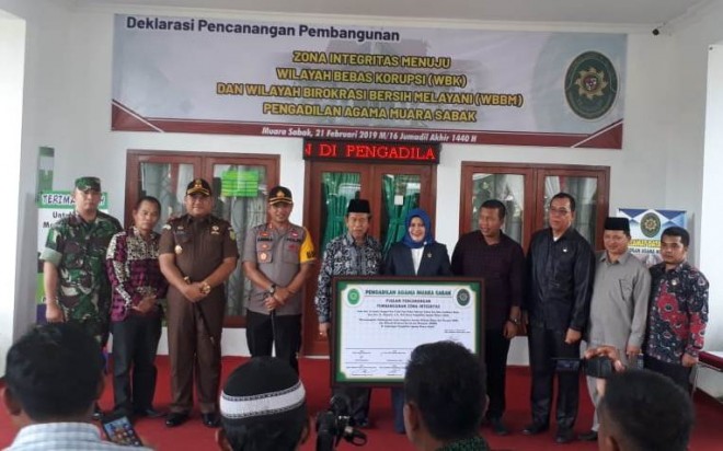 Deklarasi pencanangan pembangunan zona integritas menuju WBK dan WBBM