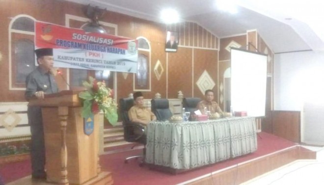 Bupati Kerinci Buka Sosialisasi PKH Kabupaten Kerinci Tahun 2019