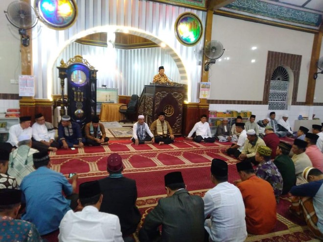 Pemkot Sungaipenuh Sambut kunjungan tim safari Ramadhan Pemprov Jambi dimasjid Raya Sungaipenuh