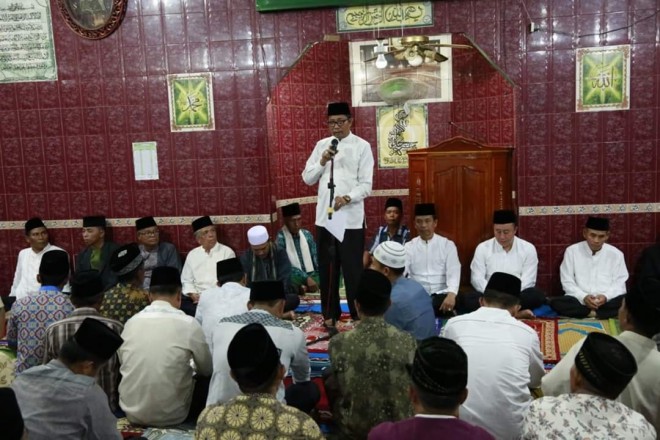 Suasana Safari Ramadhan Pemkot di Masjid Baitul Makmur Kumun