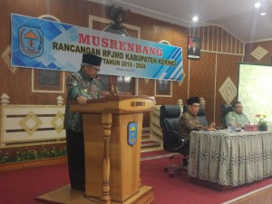 Dipimpin Wabup Ami Taher, Pemkab Kerinci Gelar Musrenbang Rancangan RPJMD 2019-2024