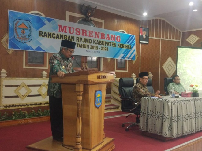 Pemkab Kerinci gelar Musrembang Rancangan RPJMD 2019-2024