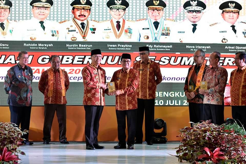 Fachrori menghadiri Rakor Gubernur se Sumatera Tahun 2019 