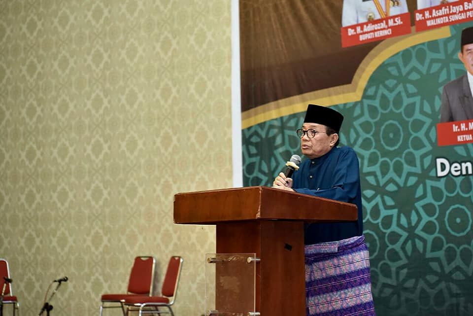 Fachrori Umar saat menyampaikan kata sambutan