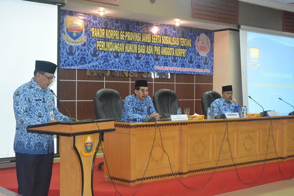 Sekda Provinsi Jambi, M. Dianto saat menyampaikan kata sambutan