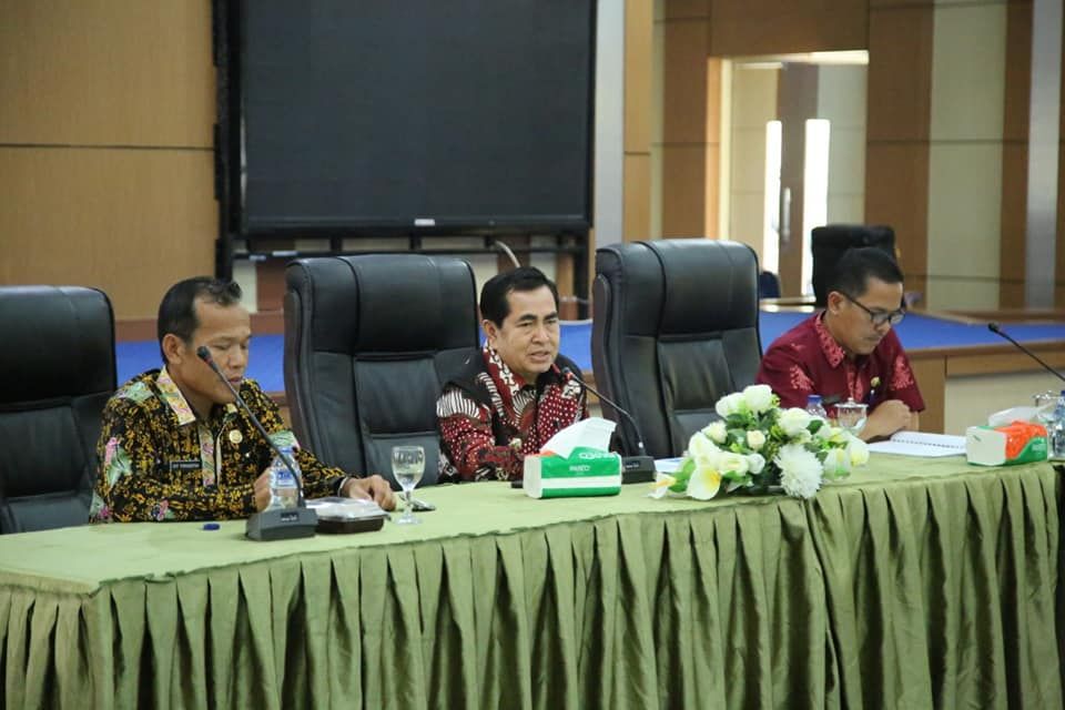 Wako AJB Pimpin Evaluasi Persiapan Pemantapan Perhelatan Akbar, kegiatan Pekan Harmoni Budaya, Tour de Singkarak (TdS) dan Sungai Penuh Expo tahun 2019.