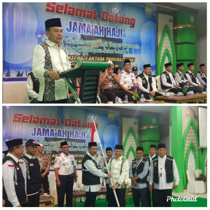 Bupati Kerinci H. Adirozal, Sambut Kepulangan Jamaah Haji Kabupaten Kerinci tahun 2019