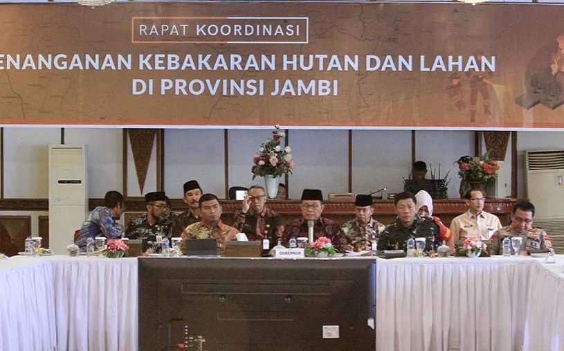 Rapat penanganan Karhutla di Provinsi Jambi