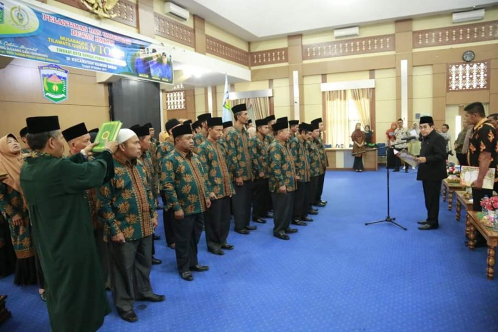 Wako AJB Lantik Dewan Hakim MTQ Tingkat Kota Sungaipenuh