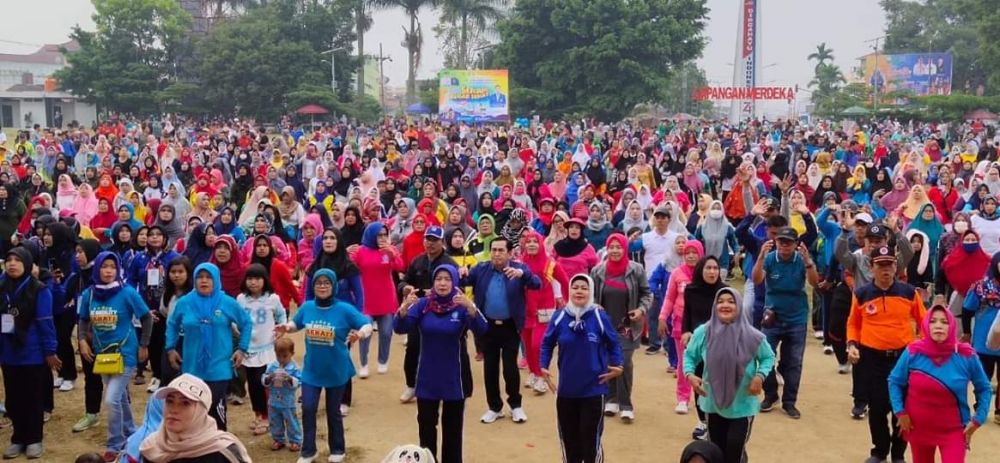 Semarak Senam Bugar Sehat, Songsong HUT Kota dan Sumpah Pemuda