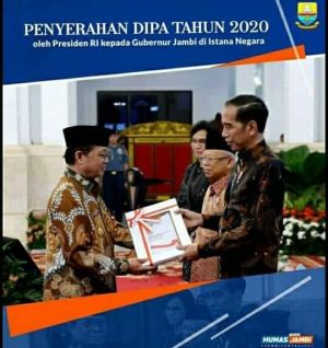 Gubernur Fachrori Terima DIPA Tahun 2020 dari Presiden