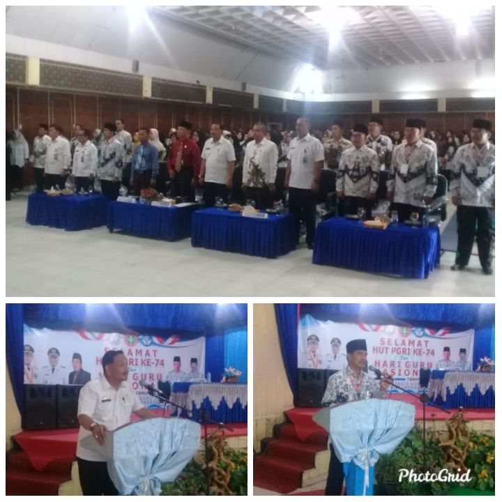 PGRI Kabupaten Kerinci Gelar Seminar Pendidikan, Dalam Rangka Memperingati HUT PGRI ke 74 dan Hari Guru Nasional Tahun 2019

