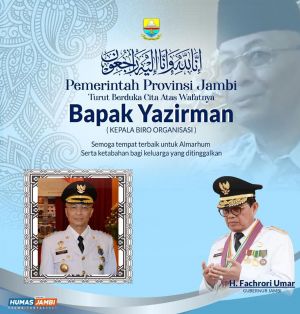 Gubernur Fachrori Berduka, Karo Organisasi Tutup Usia